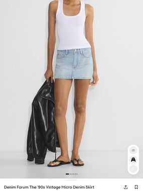 Aritzia Denim Forum 90’s Vintage Micro Denim Skirt